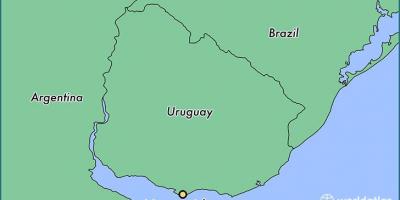 Karta över montevideo Uruguay